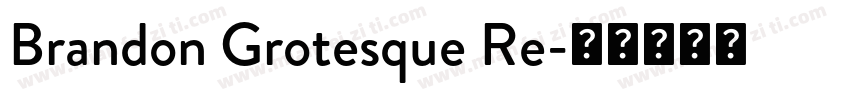 Brandon Grotesque Re字体转换